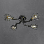 IronPipe | Rustic Industrial Flush Mount Ceiling Light Fixture 6