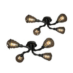 IronPipe | Rustic Industrial Flush Mount Ceiling Light Fixture 7