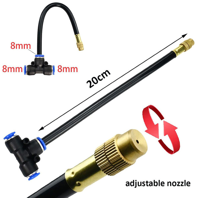 Irrigation Pro | Drip Irrigation Kit with Adjustable 360° Nozzles | Flexible Hose for Precise Watering 4
