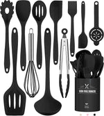 Ivory Silicone Utensil Set | Non-Stick & Heat-Resistant Tools for Effortless Cooking 1