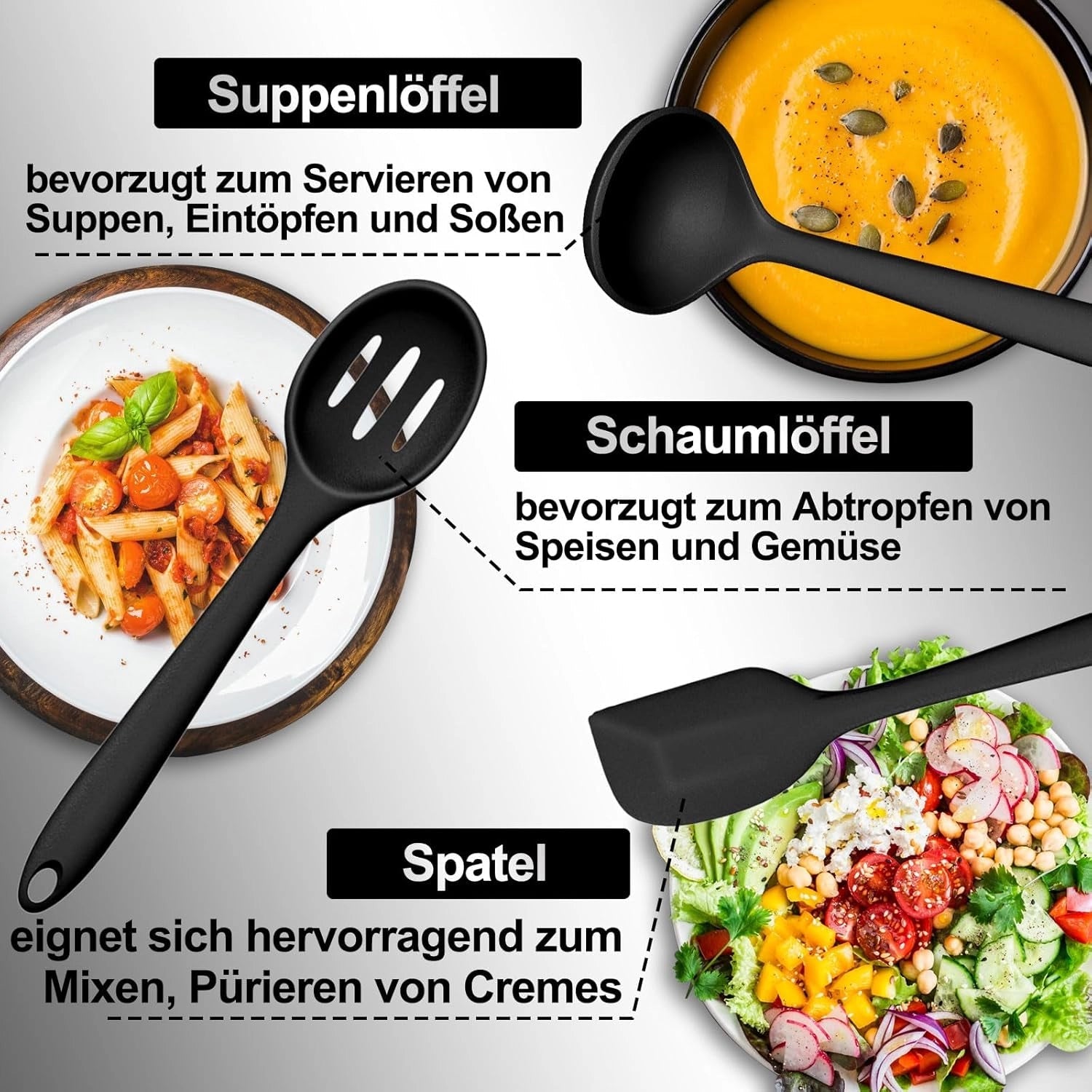 Ivory Silicone Utensil Set | Non-Stick & Heat-Resistant Tools for Effortless Cooking 4