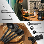 Ivory Silicone Utensil Set | Non-Stick & Heat-Resistant Tools for Effortless Cooking 6