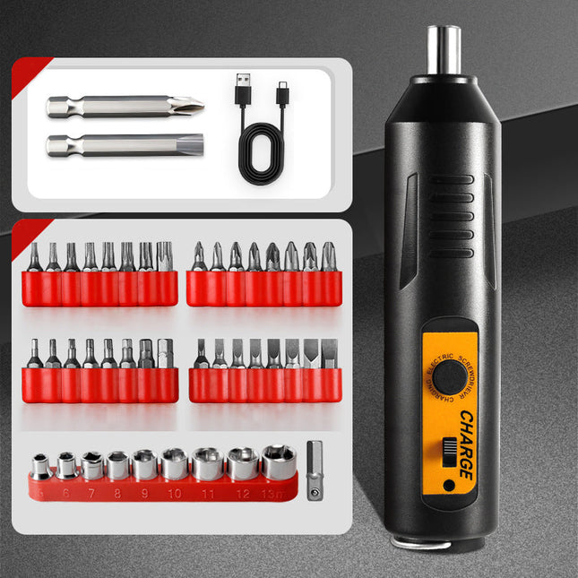 Electric Screwdriver Set with Bits, Cordless Screwdriver for Home Repair, Rechargeable Power Screwdriver Kit