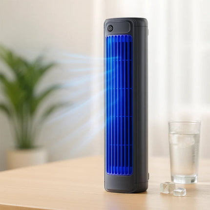 Portable Air Cooler, Rechargeable Portable Evaporative Cooler with 3 Speeds, Quiet Desk Fan and Air Cooling Fan