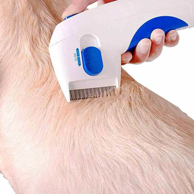Dog Flea Comb, Cat Flea Comb, Electric Flea and Tick Remover for Dogs and Cats, Pet Grooming Tool