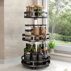 Lazy Susan Organizer 3 Tier, Rotating Spice Rack, Makeup Organizer, Metal Desk Organizer for Office and Bathroom