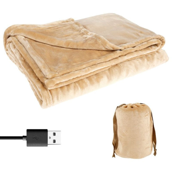 Cordless Heated Blanket, Flannel Electric Blanket 63 x 33 Inch