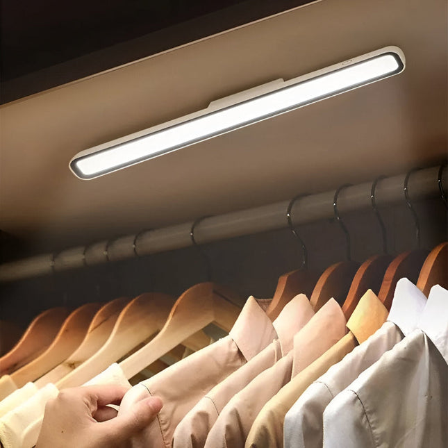 LED Light Strip with Magnet, Rechargeable LED Strip Light for Closet and Kitchen