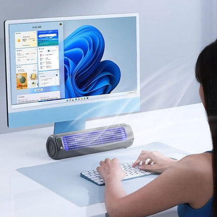 Portable Air Cooler, Rechargeable Portable Evaporative Cooler with 3 Speeds