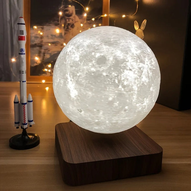 Floating Moon Lamp, Levitating Moon Lamp with Rotating USB Base