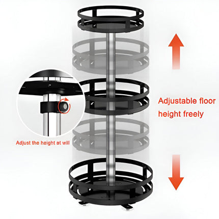 Lazy Susan Organizer 3 Tier, Metal Desk Organizer for Office and Bathroom