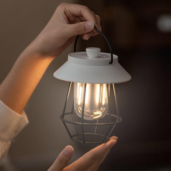 Outdoor Lamps for Patio, Cordless Table Lamp with USB Charging