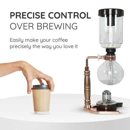 Siphon Coffee Makers, Japanese Syphon Coffee Machine with Borosilicate Glass – image 10