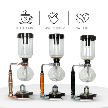 Siphon Coffee Makers, Vacuum Siphon Coffee Pot for Home Brewing – image 9