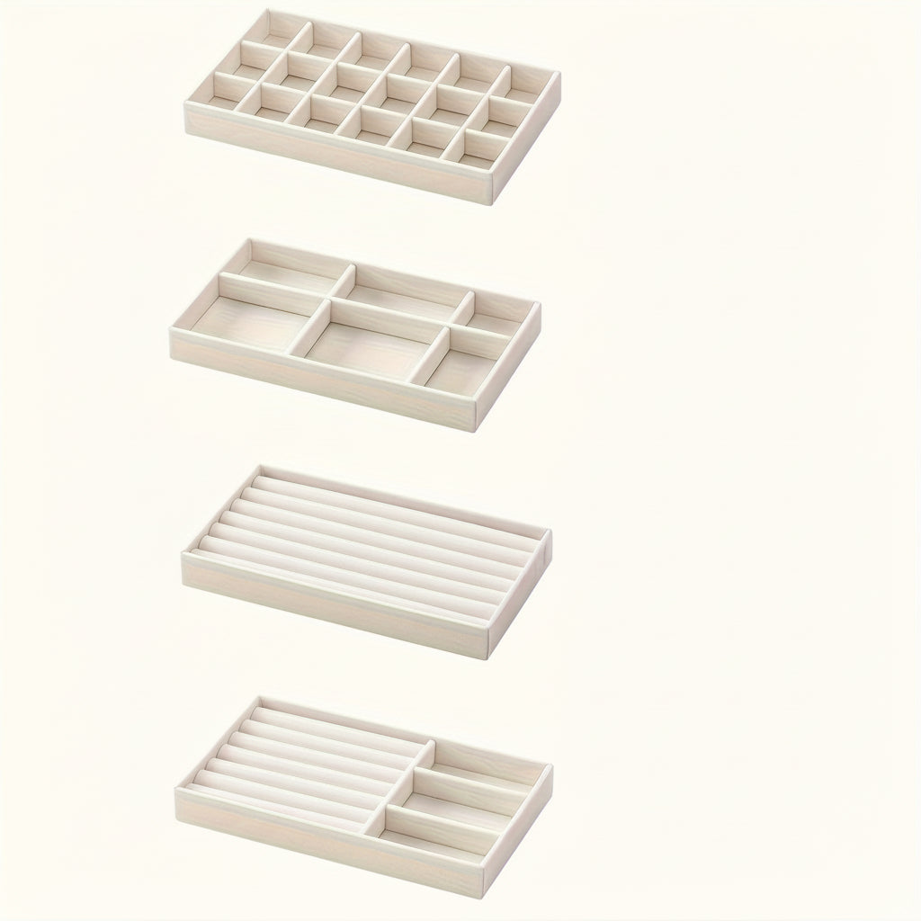 Jewelry Organizer Tray with Durable Nylon Material | Compact Earring Holder for Easy Access 0