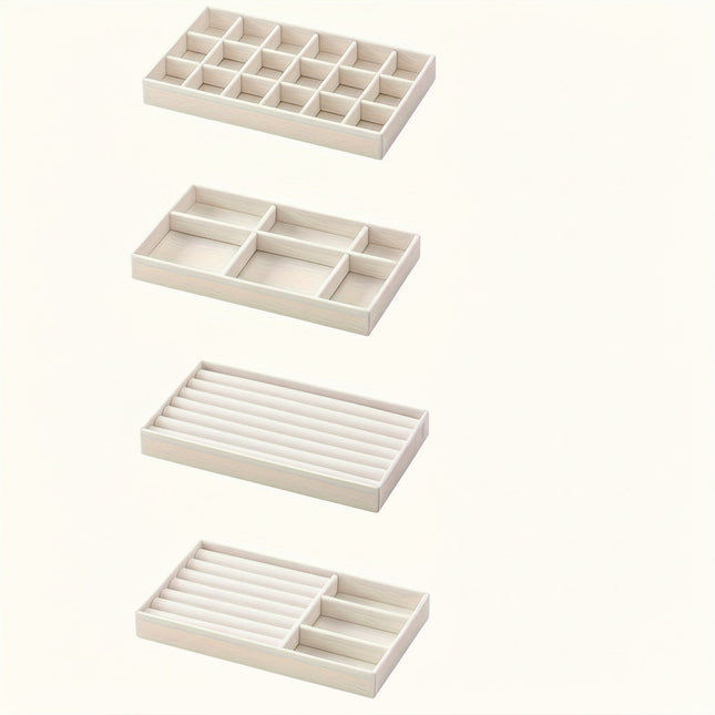 Jewelry Organizer Tray with Durable Nylon Material | Compact Earring Holder for Easy Access 0