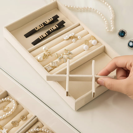 Jewelry Organizer Tray with Durable Nylon Material | Compact Earring Holder for Easy Access 6