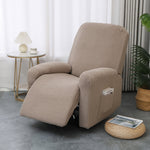 Juno Fitted Recliner Chair Cover with Side Pocket for Comfort & Protection 10