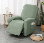 Juno Fitted Recliner Chair Cover with Side Pocket for Comfort & Protection 9