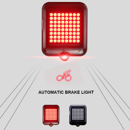 Bike Light with Turn Signals and Brake Warning, Rechargeable LED Bicycle Light