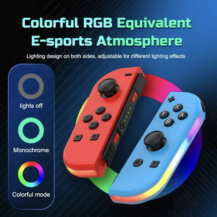 Switch Controller, Wireless Bluetooth Gamepad with Dual Vibration and RGB Light – image 10