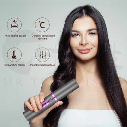 Ceramic Hair Iron, USB Rechargeable Mini Flat Iron for Travel – image 4