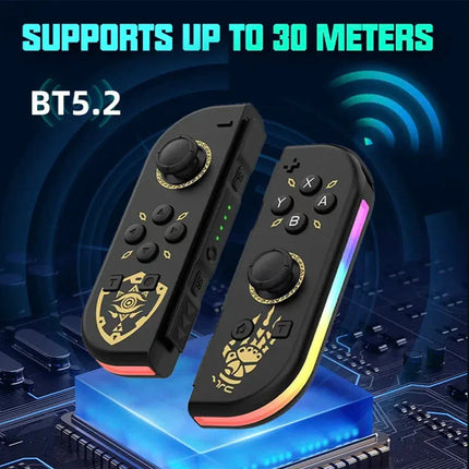 Switch Controller, Wireless Bluetooth Gamepad with Dual Vibration and RGB Light – image 12