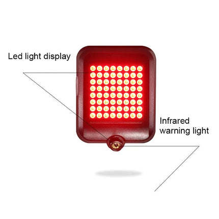 Bike Light with Turn Signals and Brake Warning, Rear Bike Light with Laser Safety Border – image 5