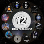 Tuzwa Galaxy Projector – 12 Film Discs, 360° Rotating Star & Planet Projector with Manual Focus and 1/2/4-Hour Timer