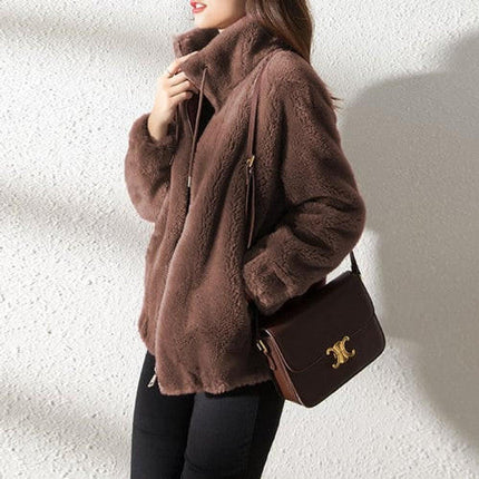 Puffer Jacket with High Collar, Warm Winter Jacket for Fall and Spring – image 7