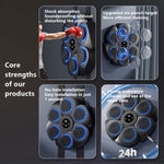 Tuzwa Wall-Mounted Music Boxing Machine – Interactive Boxing Target with LED Scoring, Rechargeable Power & Music Sync