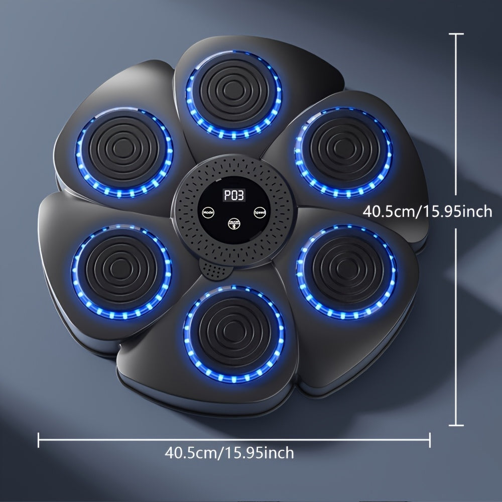 Tuzwa Wall-Mounted Music Boxing Machine – Interactive Boxing Target with LED Scoring, Rechargeable Power & Music Sync
