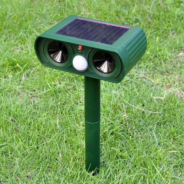Cat Repellent Outdoor, Dog Repellent for Yard, Solar Ultrasonic Animal Repeller with Motion Sensor, Cat Deterrent
