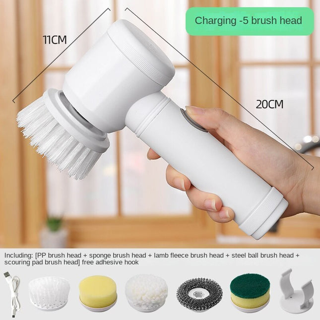 Electric Bathroom Cleaning Brush, Power Scrubber for Kitchen Dishes and Pans, Cordless Electric Scrubber
