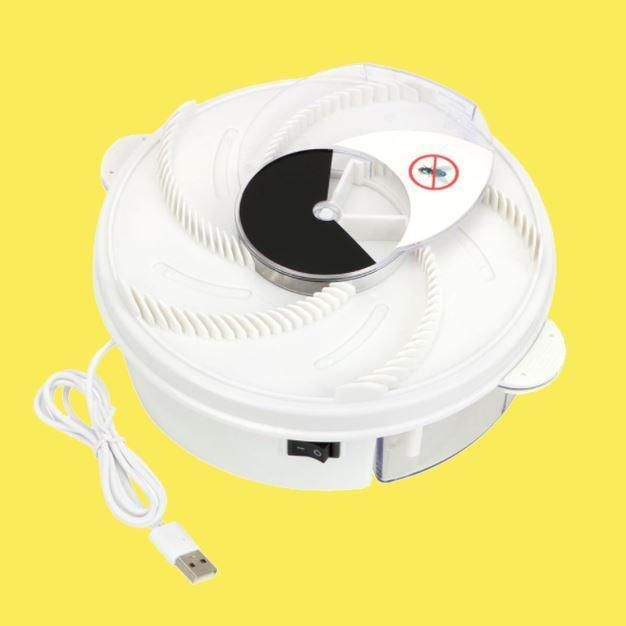 Indoor Fly Traps, Electric Fly Trap with Rotating Sticky Plate