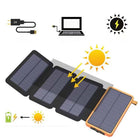 Solar Power Bank Portable Charger 25000mAh, Portable Power Bank with Flashlight, Solar Phone Charger with USB C
