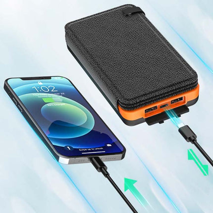 Solar Power Bank Portable Charger 25000mAh, Portable Power Bank with Flashlight