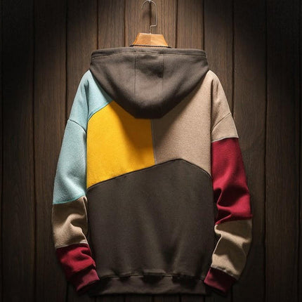 Vintage Fleece Hoodie for Men and Women, Soft Polyester Pullover Hooded Sweatshirt in Sizes M to 3XL for Spring and Fall