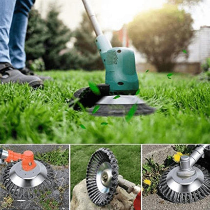 Weed Eater Attachment Brush Head, Weed Trimmer Head for Weeds and Rust Removal – image 5