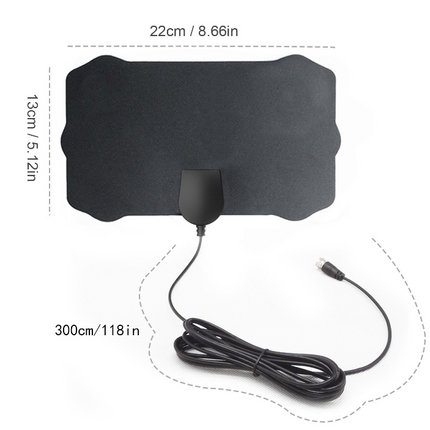 Indoor TV Antenna, Long Range HDTV Antenna with 50 Mile Reception
