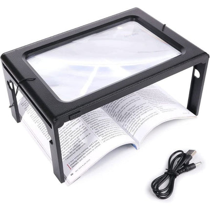 Reading Magnifier for the Elderly, Reading Magnifying Glass with Light and Strap – image 4