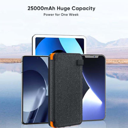 Solar Power Bank Portable Charger 25000mAh, Portable Power Bank with Flashlight – image 6