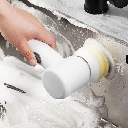 Electric Bathroom Cleaning Brush, Power Scrubber for Kitchen Dishes and Pans – image 6
