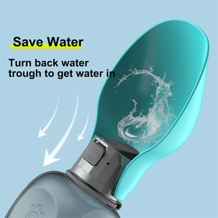Dog Water Bottle with Foldable Leak Proof Bowl, Portable Dog Water Dispenser for Walks – image 6