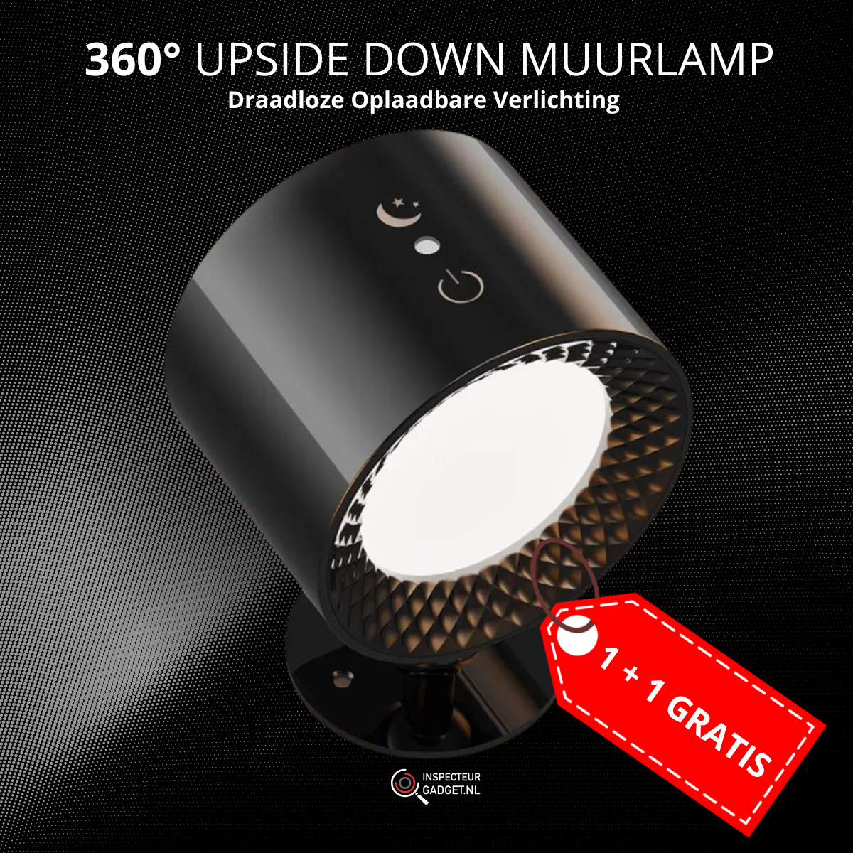 Kalsten | 360° Updown Wall Lamp with USB Rechargeable Design | Portable Lighting Solution for Any Space 0