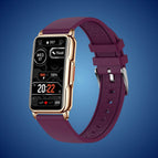 Gold dial with purple strap