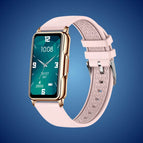Gold dial with pink strap