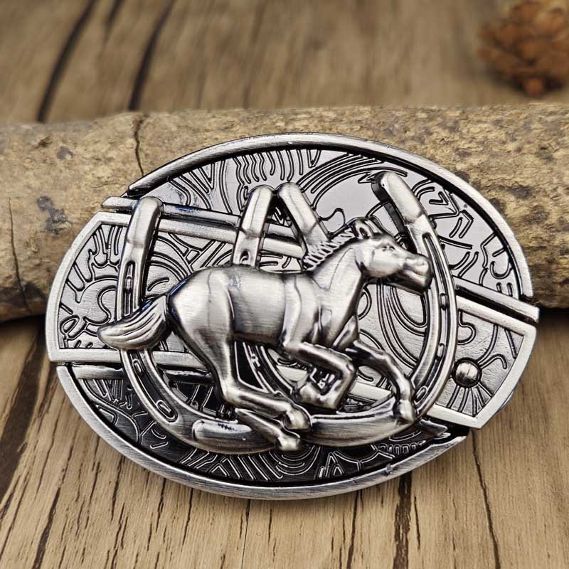 Kalsten | Metal Oval Cowboys Belt Buckle with Hidden EDC Tool | Stylish Accessory for Outdoor Adventures 24