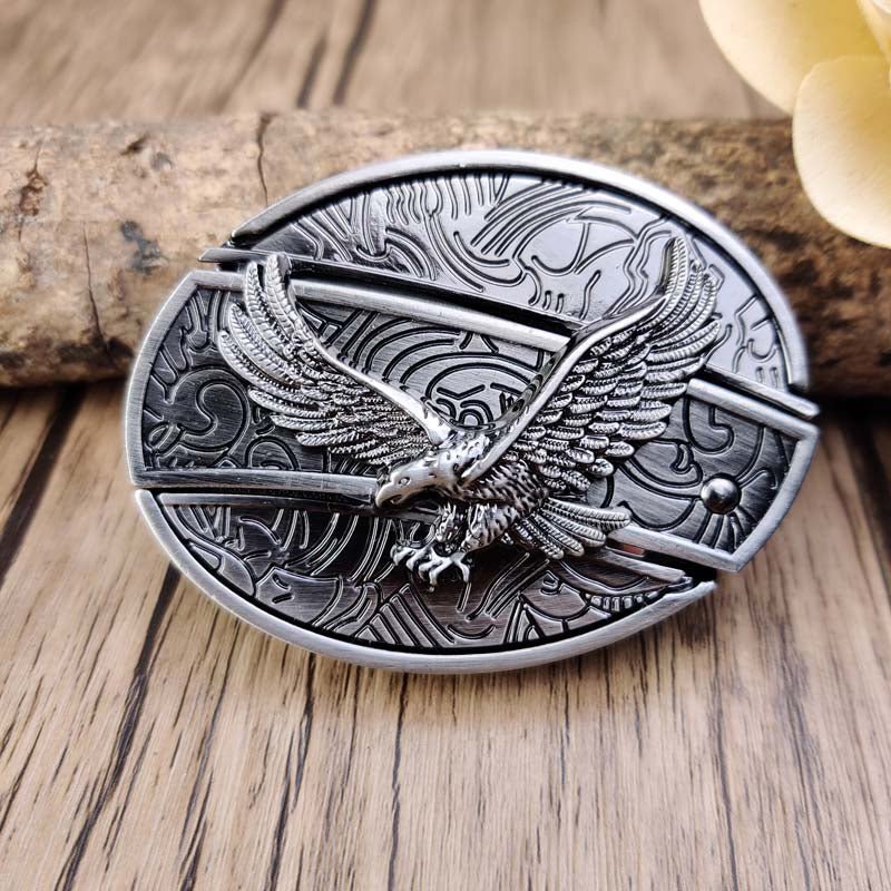 Kalsten | Metal Oval Cowboys Belt Buckle with Hidden EDC Tool | Stylish Accessory for Outdoor Adventures 25