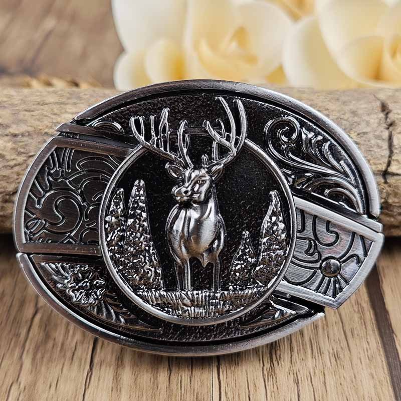 Kalsten | Metal Oval Cowboys Belt Buckle with Hidden EDC Tool | Stylish Accessory for Outdoor Adventures 26